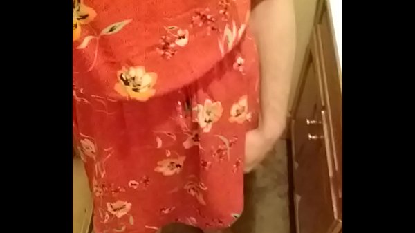SissyToes in “his” girly dress showing off “his” tiny, clitty cock!!!!