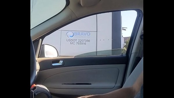 Two truckers look at fat cock