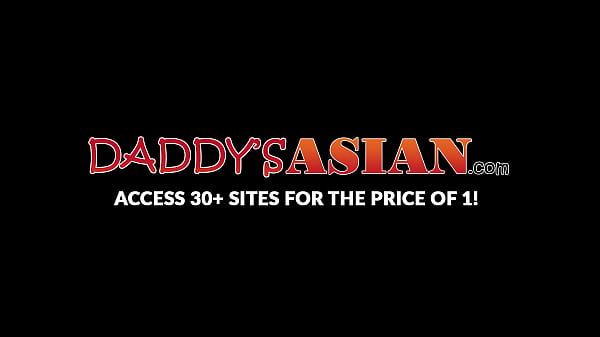Horny daddy raw dicking Asian young twink hard and fast